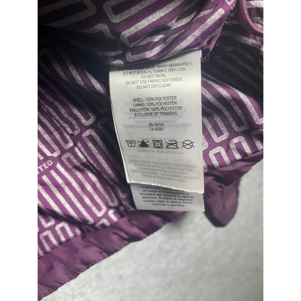 Columbia Womens Thermal Coil Insulated Puffer Jacket Purple Full Zip Medium - Picture 7 of 9